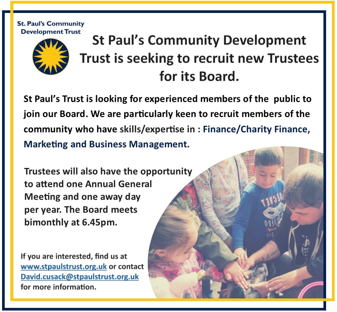 St. Paul’s Trust seeks new Trustees - St. Pauls Community Development Trust