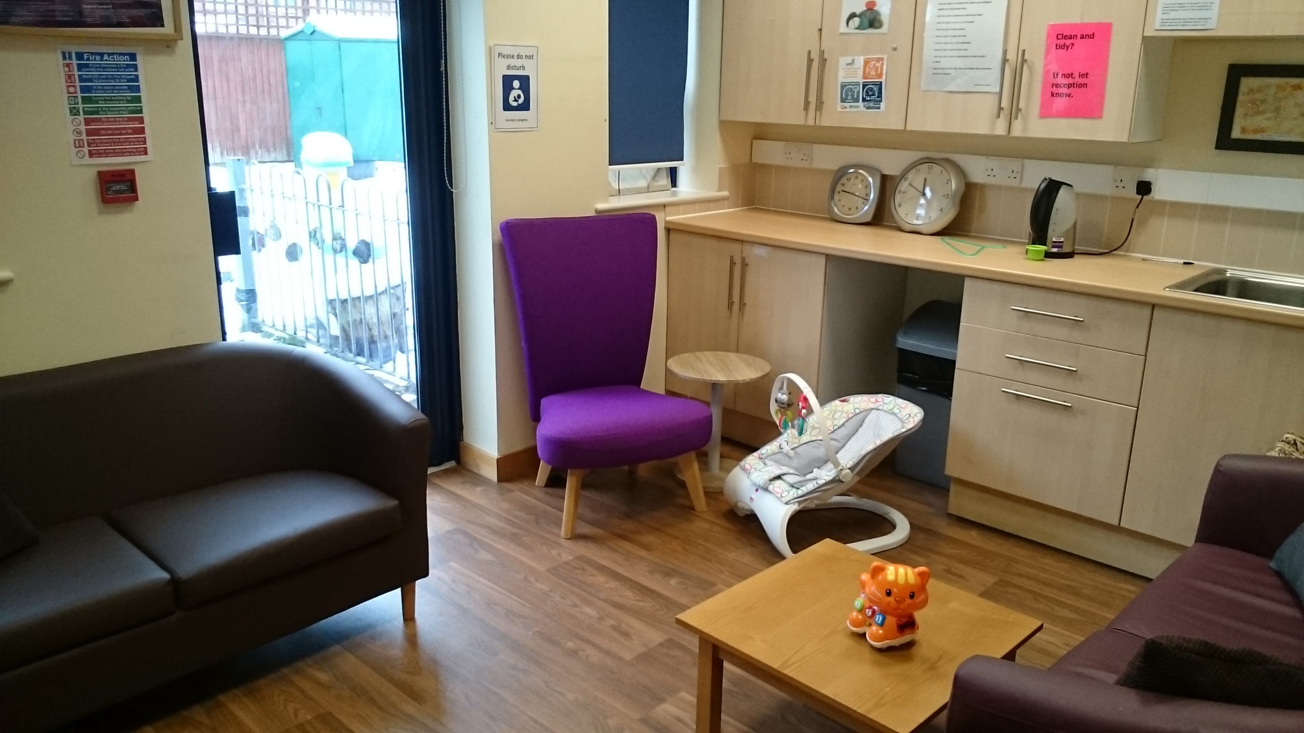 Breast Feeding area in Parents Room at St Paul's Children Centre